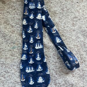 Snowman Patterned Tie